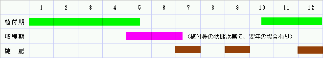 栽培カレンダー
